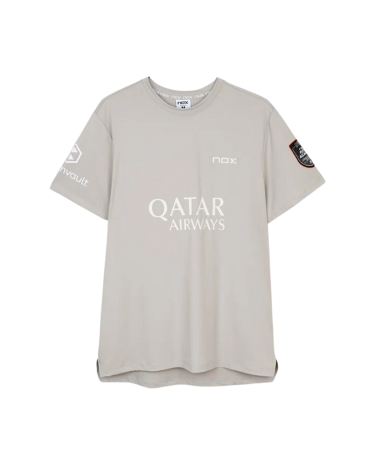 CAMISETA SPONSPORS AT10 LIGHT GREY AGUSTÍN TAPIA