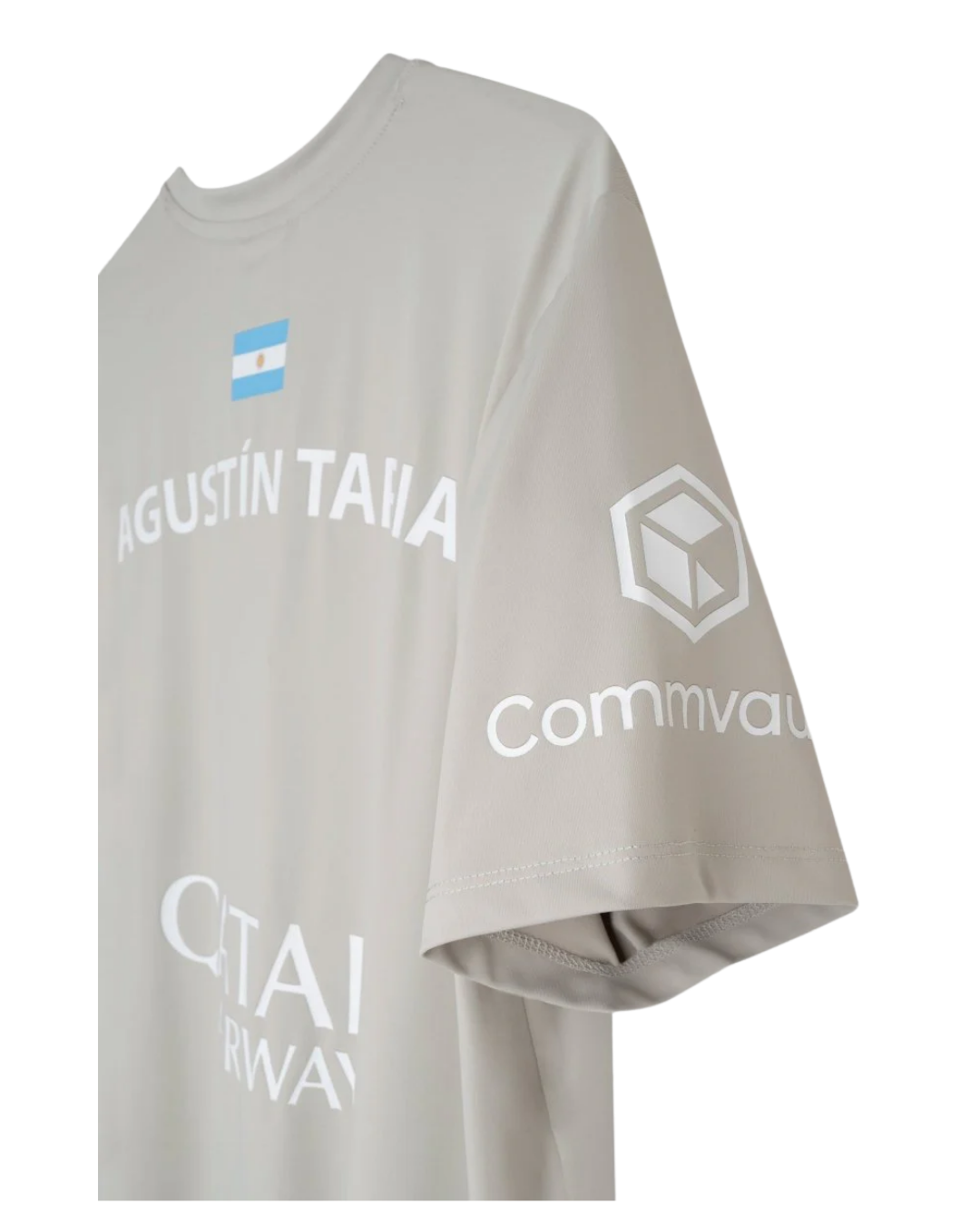 CAMISETA SPONSPORS AT10 LIGHT GREY AGUSTÍN TAPIA