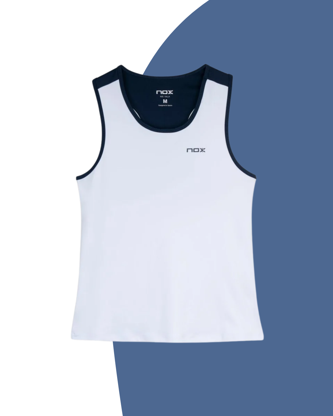 NOX CAMISETA TIRANTES TEAM WHITE NAVY