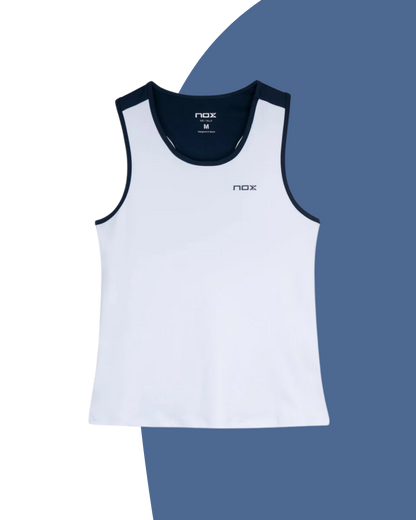 NOX CAMISETA TIRANTES TEAM WHITE NAVY