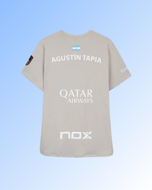 CAMISETA SPONSPORS AT10 LIGHT GREY AGUSTÍN TAPIA