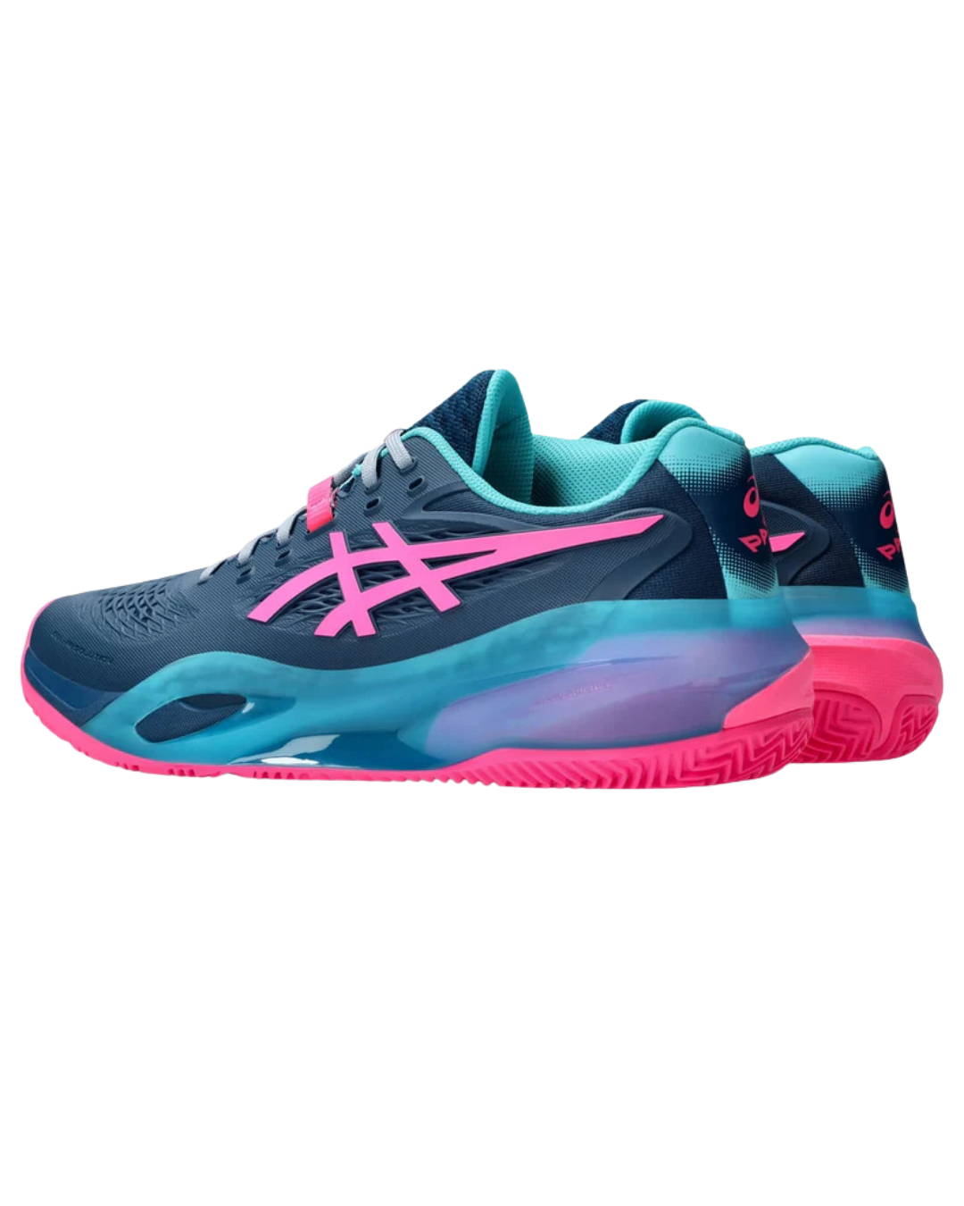 ASICS MEN SHOES GEL-RESOLUTION X BLUE/HOT PINK CALZADO DE PÁDEL