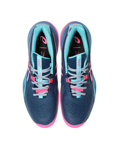 ASICS MEN SHOES GEL-RESOLUTION X BLUE/HOT PINK CALZADO DE PÁDEL