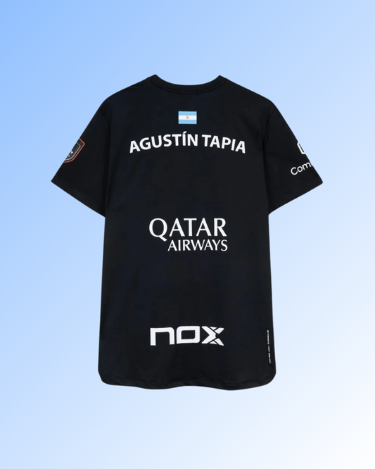 CAMISETA SPONSPORS AT10 BLACK AGUSTÍN TAPIA