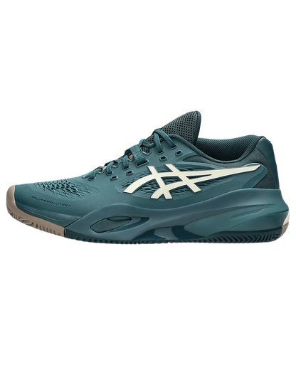 ASICS MEN SHOES GEL-RESOLUTION X SAXON GREEN/ BIRCH CALZADO DE PÁDEL