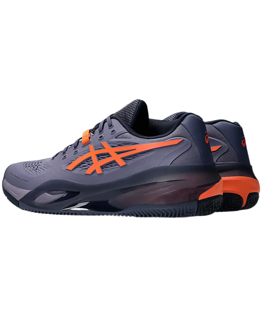 ASICS MEN SHOES GEL-RESOLUTION X GREYISH PURPLE/ NOVA ORANGE CALZADO DE PÁDEL