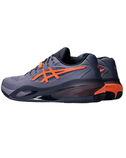 ASICS MEN SHOES GEL-RESOLUTION X GREYISH PURPLE/ NOVA ORANGE CALZADO DE PÁDEL