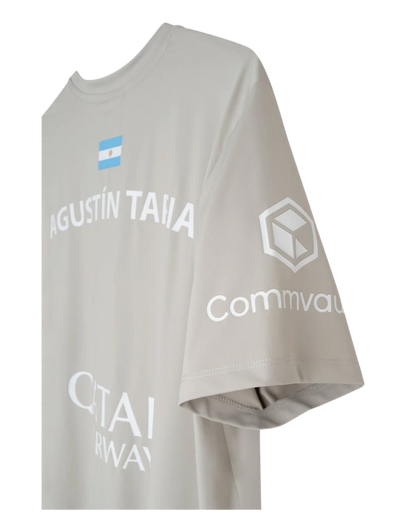 CAMISETA SPONSPORS AT10 LIGHT GREY AGUSTÍN TAPIA