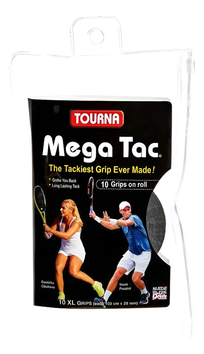 GRIPS TOURNA MEGA TAC NEGRO 10 UNIDADES