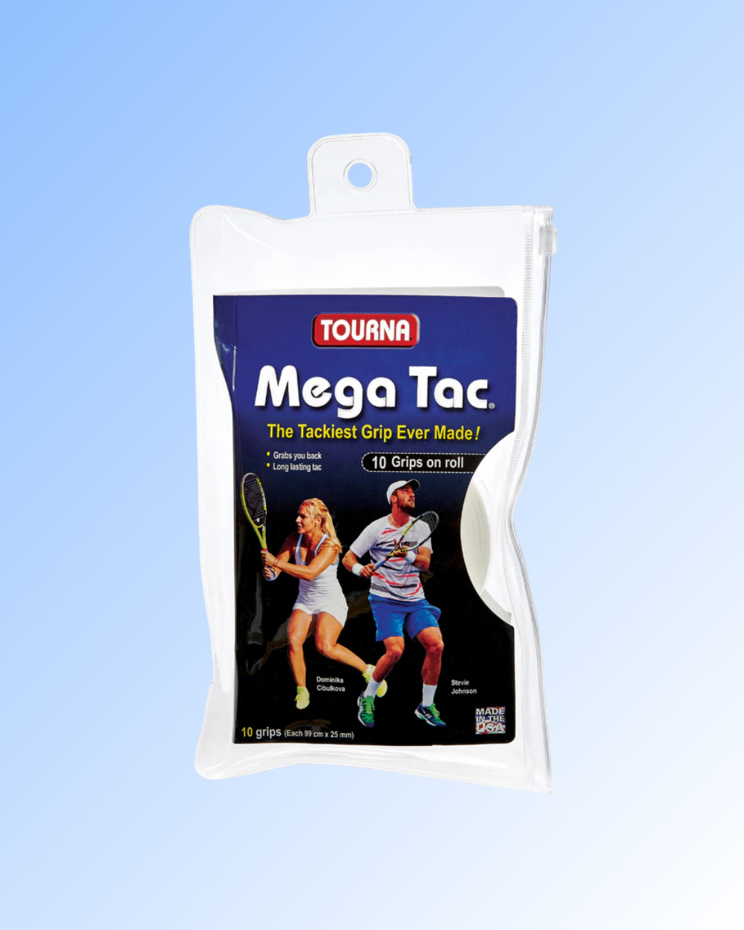 GRIPS TOURNA MEGA TAC BLANCO 10 UNIDADES