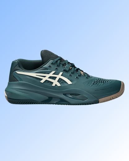 ASICS MEN SHOES GEL-RESOLUTION X SAXON GREEN/ BIRCH CALZADO DE PÁDEL