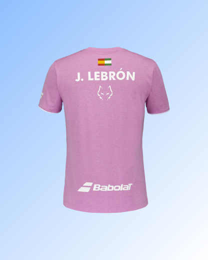 BABOLAT CREW NECK TEE LEBRON PINK